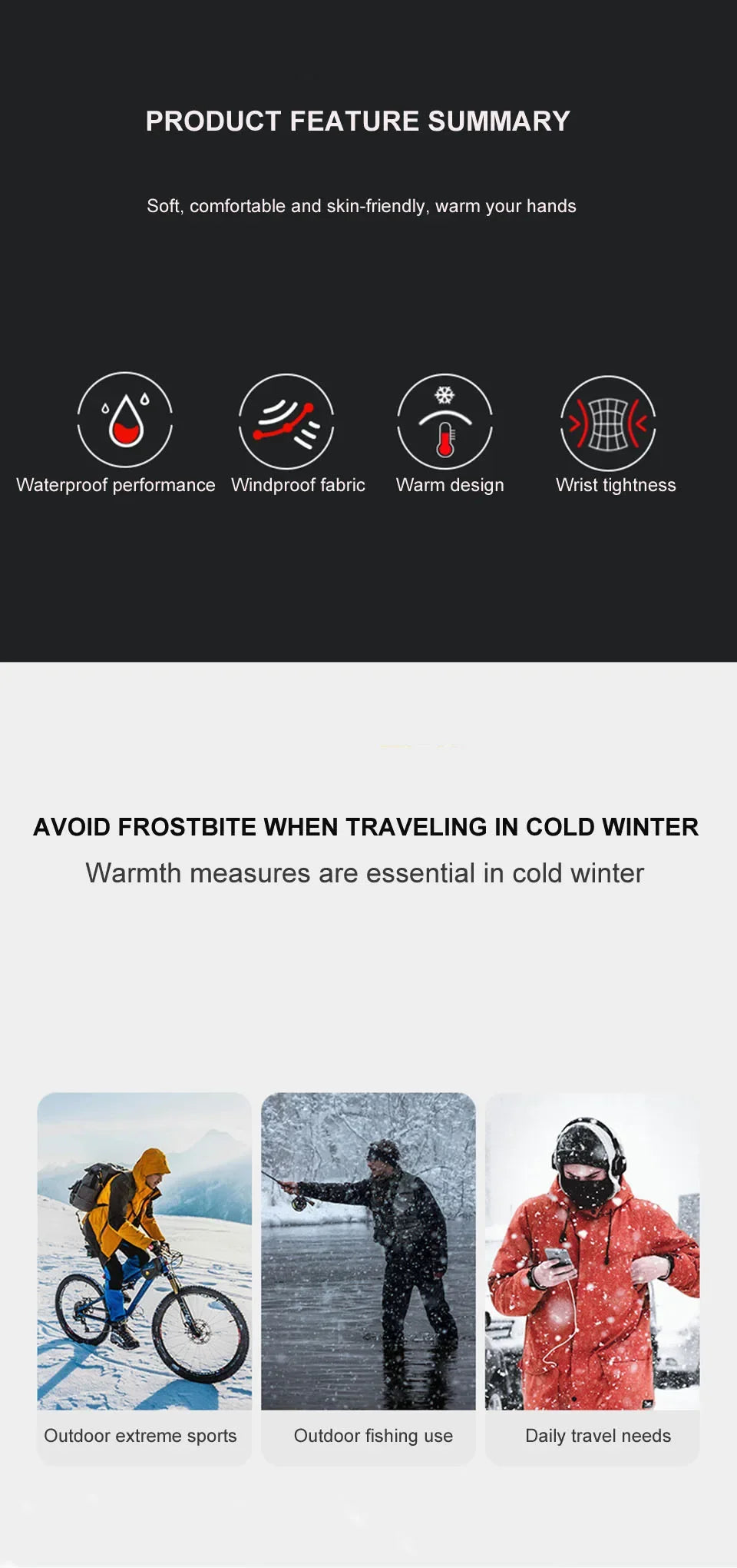 Flip-Finger Fishing Gloves – Fleece-Lined Touchscreen Winter Gloves