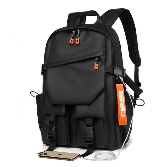 Luxury Men's 15.6" Laptop Backpack - Waterproof High-Capacity Travel & School Bag
