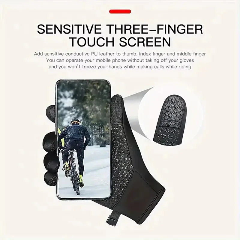 Unisex Waterproof Touchscreen Ski & Cycling Gloves