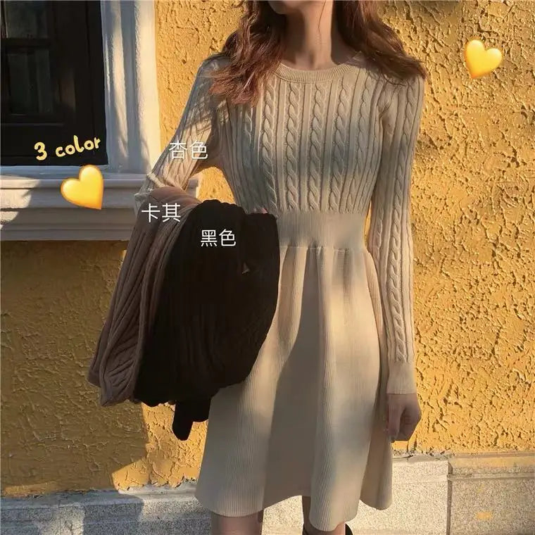 Women's Embroidered Long-Sleeve A-Line Mini Dress