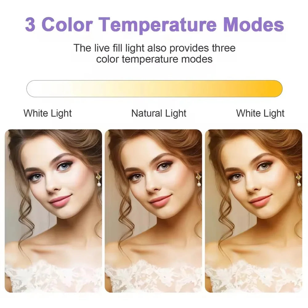 11-Inch LED Video Light Panel – Dimmable Bi-Colour Fill Light, Optional 160 cm Stand