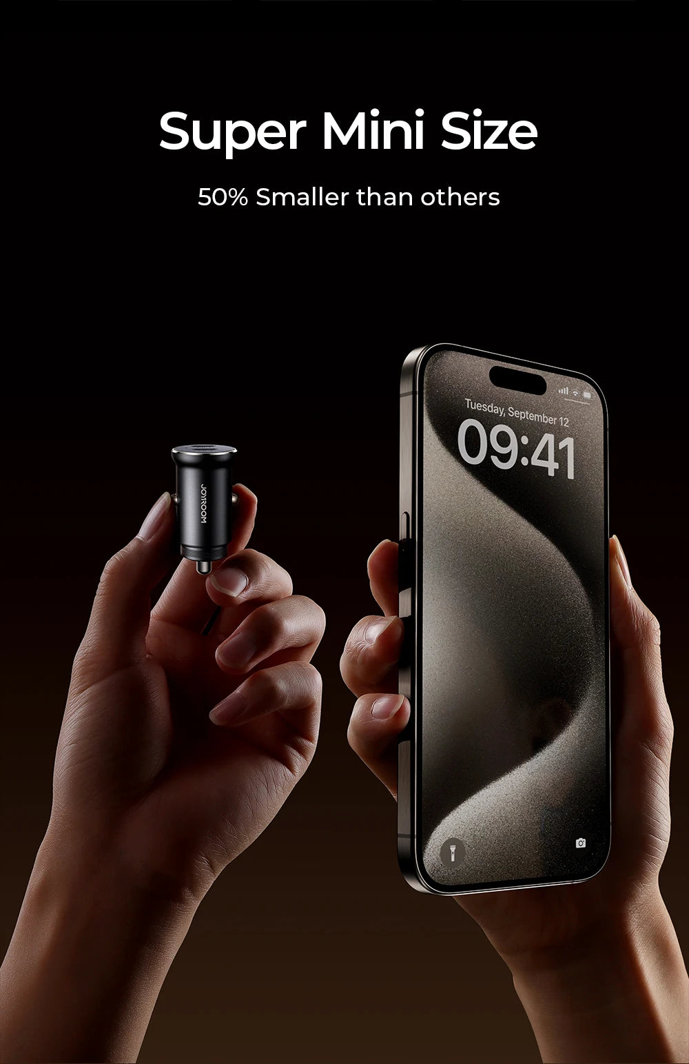 JOYROOM 30W Mini Dual-Port Car Charger