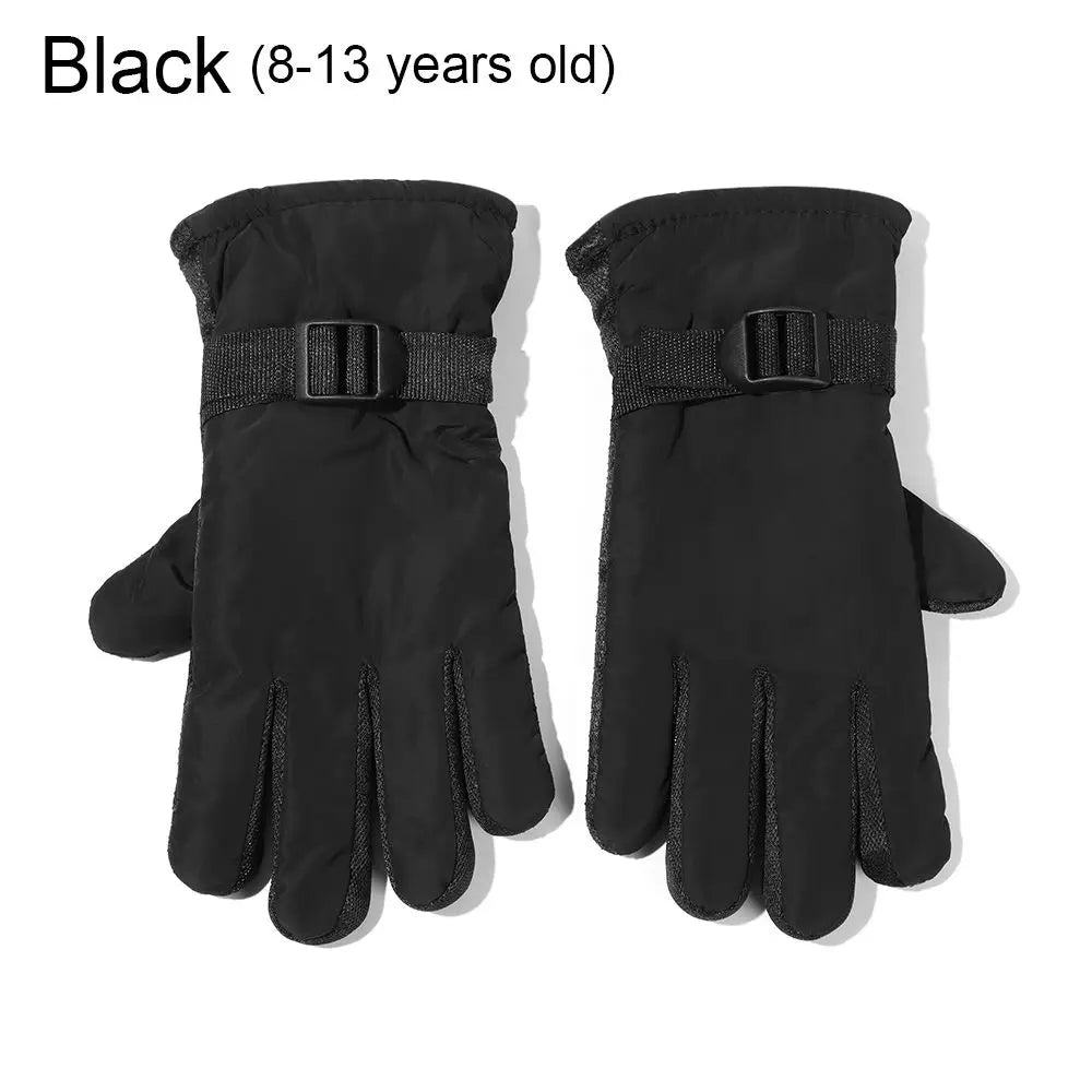 Ski Gloves for Kids & Adults – Adjustable Insulated Snow Gloves