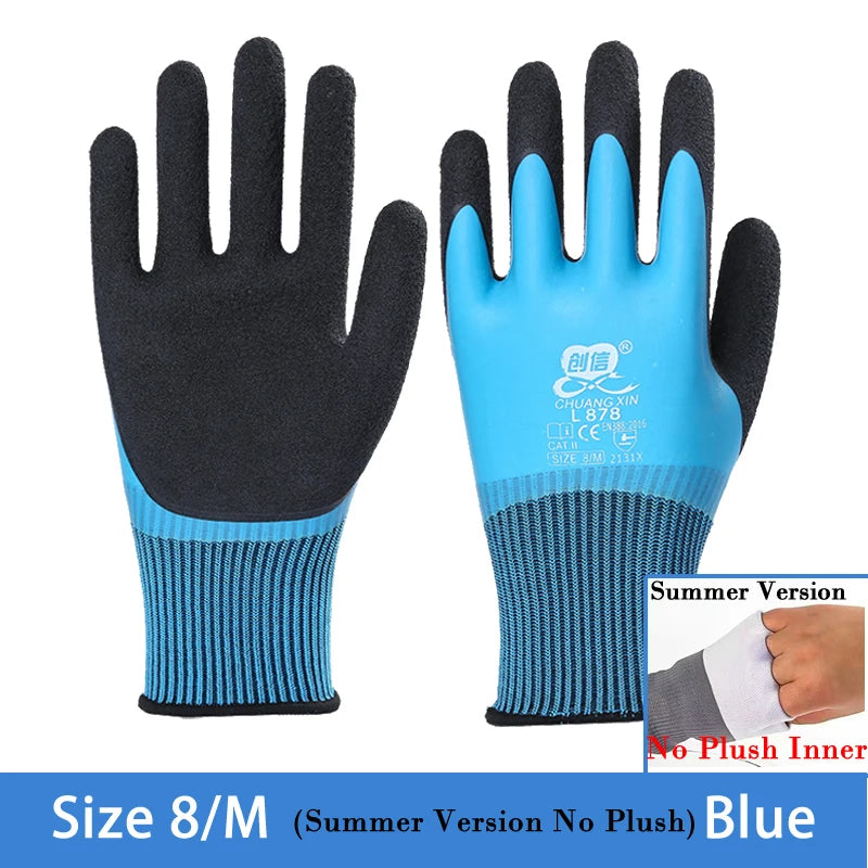 Insulated Work Gloves – Latex Grip Thermal Gloves