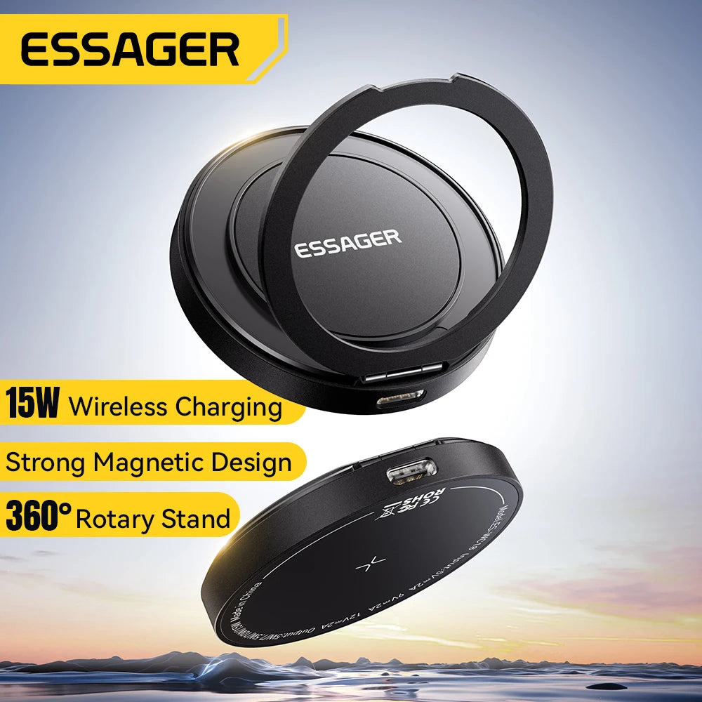Essager 15W Magnetic Wireless Charger with USB-C Cable