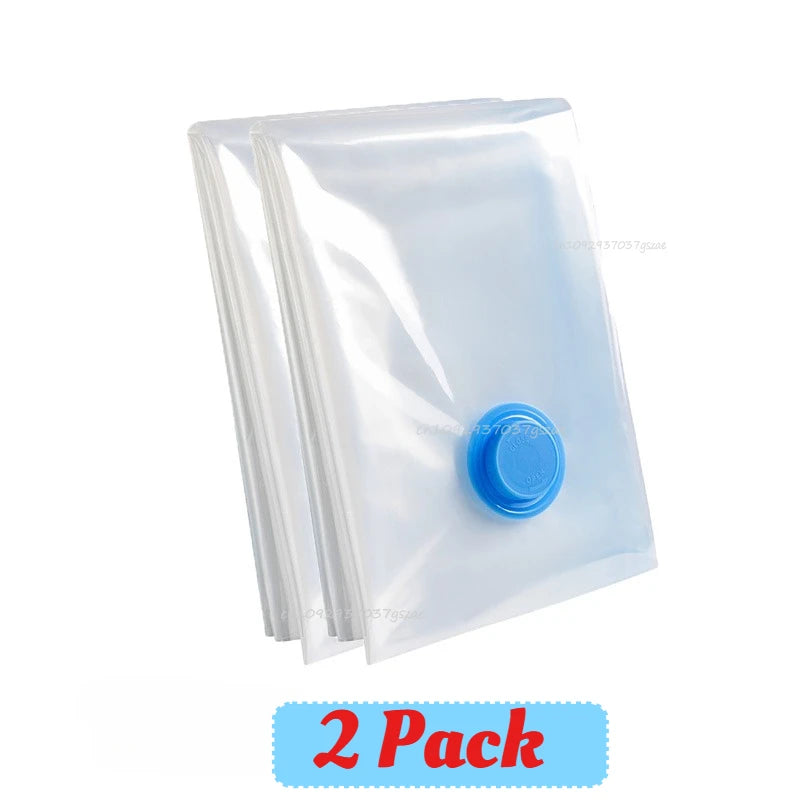 Vacuum Storage Bags with Hand Pump | 5 Sizes, 1–5 Pack | Space Saver Bags for Clothes & Bedding