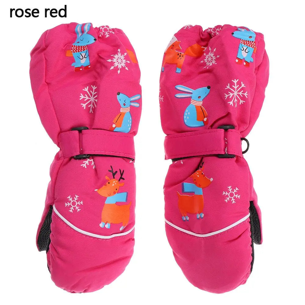 Kids' Rabbit Ski Mittens – Thick Warm Snow Mittens (Ages 2–6)