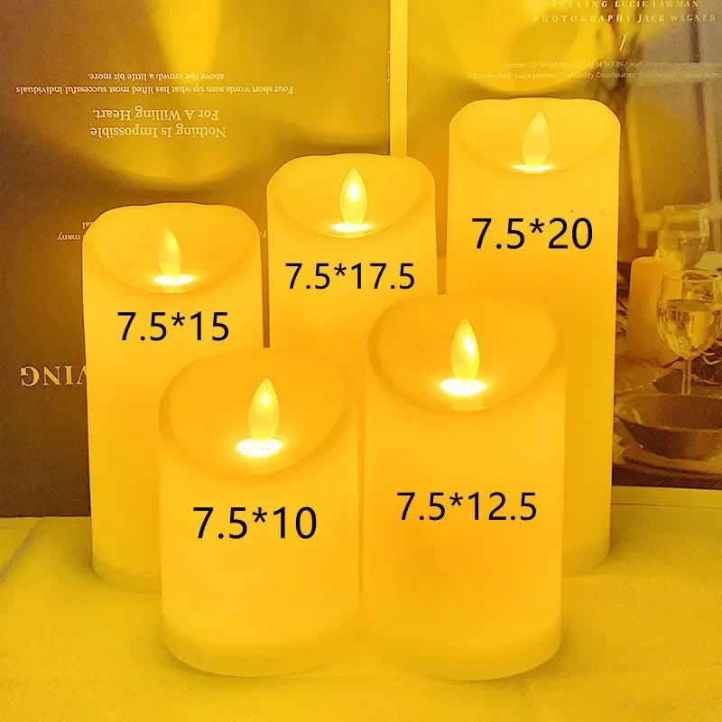 Flameless Flickering LED Candles Lamp Home Decoration Battery Powered Candles for Wedding Decor Birthday Party Supplies Warm