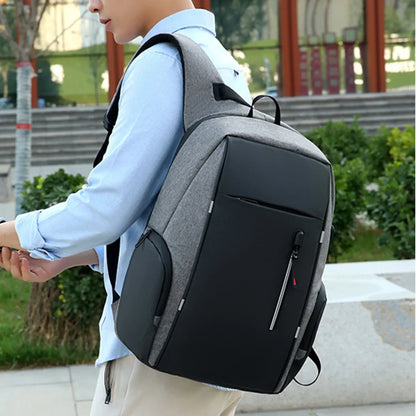 Mochila para portátil de 17" con puerto de carga USB - Bolsa de viaje impermeable para hombre y mujer