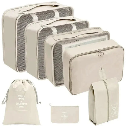 Set di Cubi Portaoggetti – Borse Organizer da Viaggio da 7 a 10 Pezzi per Valigia e Bagaglio