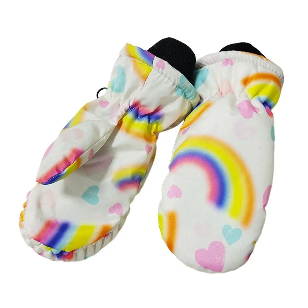 Little Kids' Snow Gloves – Windproof Non-Slip Ski Gloves (Ages 2–5)