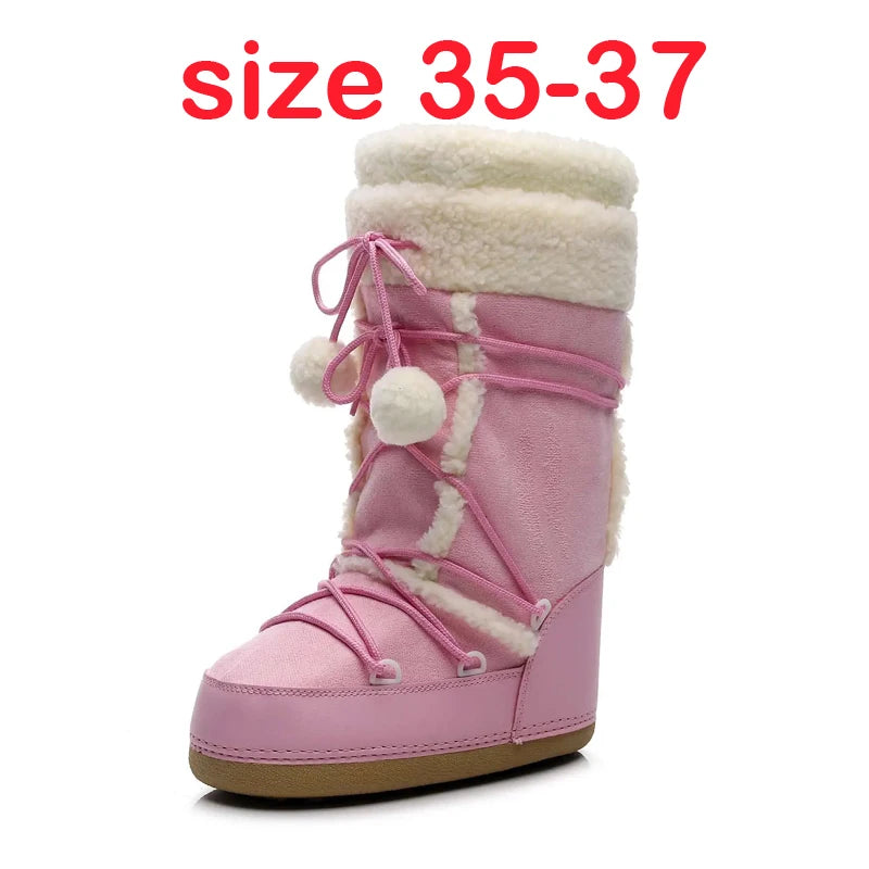 Women's Slip-On Mid-Calf Winter Boots
