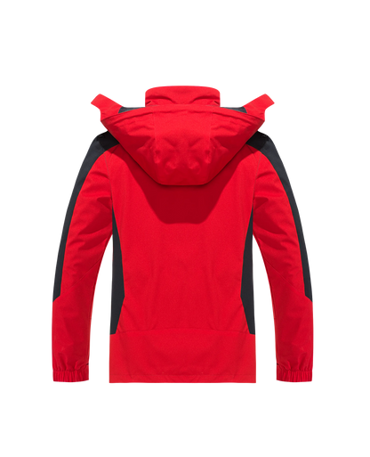 Chaqueta de exterior con capucha para hombre, con capucha desmontable