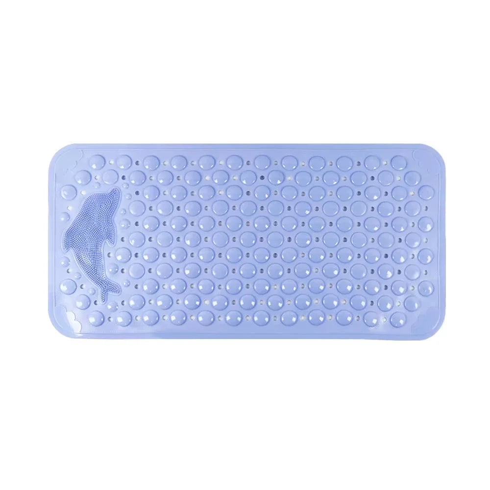 Dolphin Non-Slip Bath Mat with Suction Cups, 35 x 70 cm
