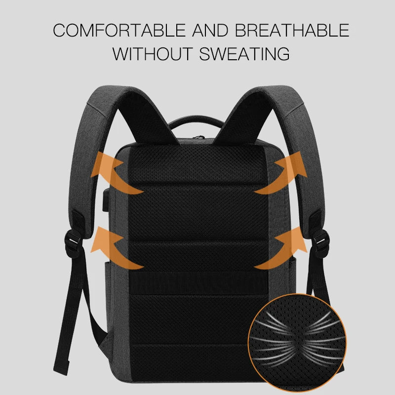 Anti-Theft Laptop Backpack - Travel Daypack & School Rucksack for Men and Women