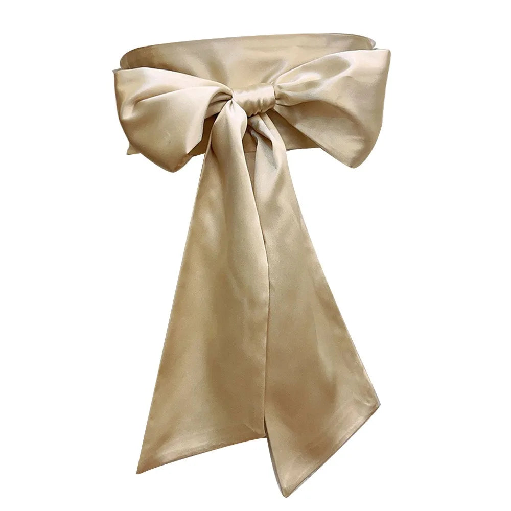 Satin Bow Waist Sash – Wide Ribbon Belt for Dresses, 20 Colours