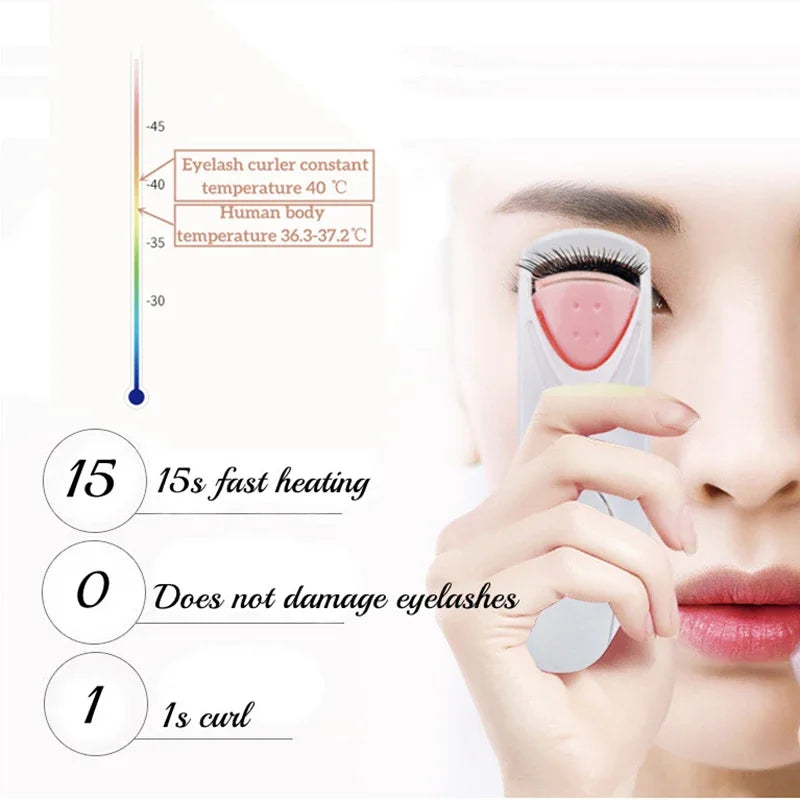 Heated Eyelash Curler – Rechargeable Lash Curling Wand