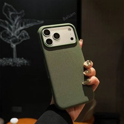 Custodia magnetica in tessuto per iPhone