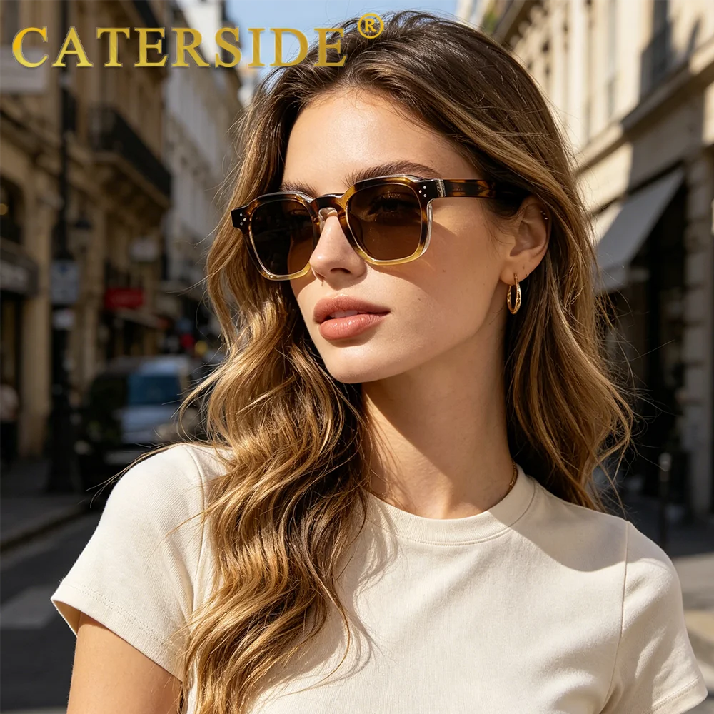 Caterside Fashion Sunglasses – Square Frame UV400 for Men & Women | Travel, Party & Festival