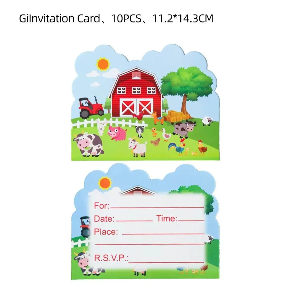 Farm-Themed Kids' Party Decorations & Tableware