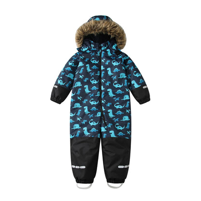 Kapuzen-Einteiler-Winter-Skianzug für Kinder