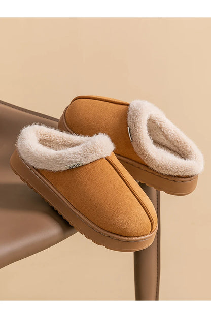 Women's Fluffy Winter Slippers – Warm Non-Slip House Slippers