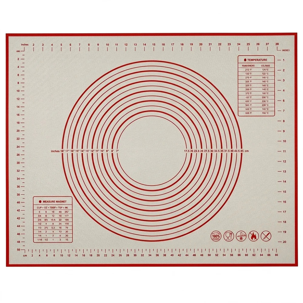 Silicone Baking & Pastry Mat – Non-Stick Dough Rolling Mat