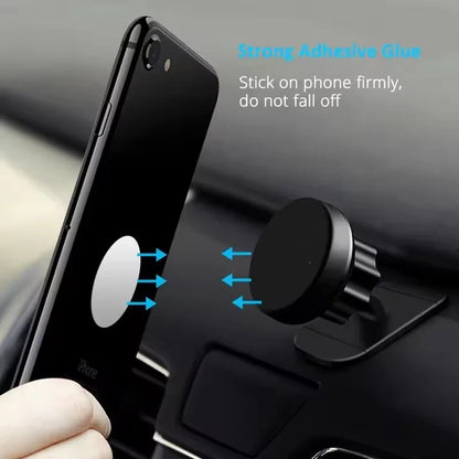 Piastra metallica magnetica per supporto auto per telefono | Supporto universale adesivo