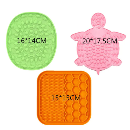 Lick Mat for Cats & Small Dogs – Suction-Cup Slow Feeder