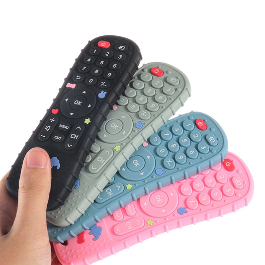 Silicone Baby Teether Toy – TV Remote Control Shape, BPA-Free Chewing Sensory Toy for Infants