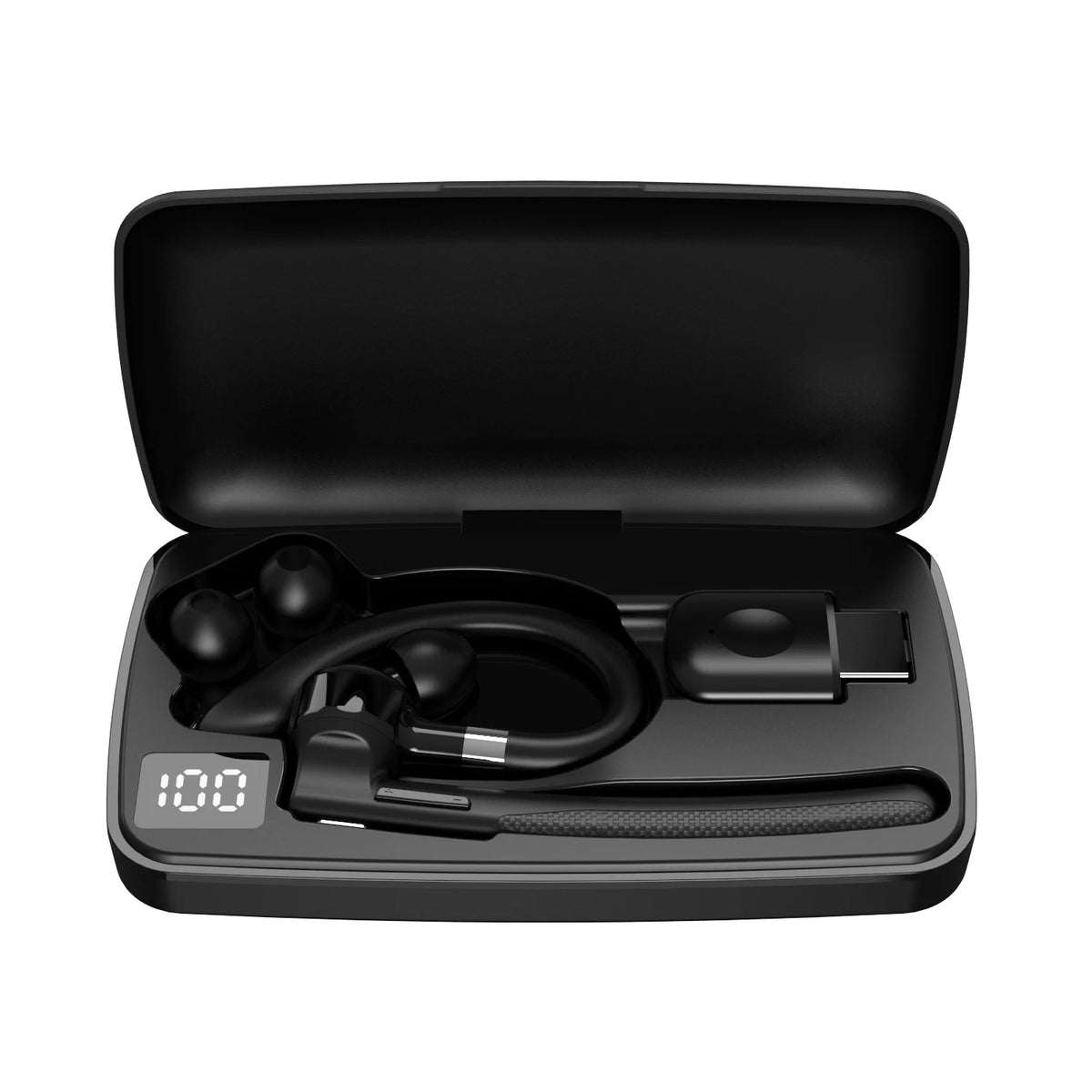 Single-Ear Bluetooth Headset – Hands-Free Business Earpiece with Mic