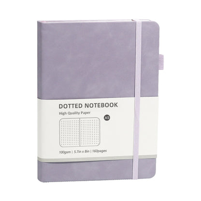 Quaderno A5 con copertina rigida Macaron – Pagine a puntini e righe, agenda business con elastico per la scuola