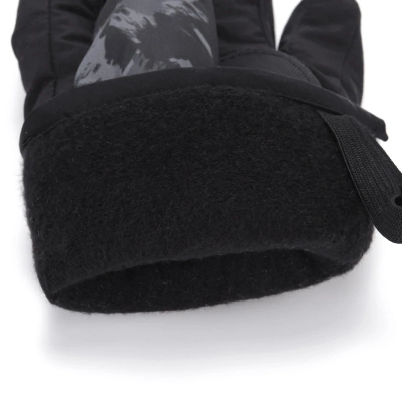 Kids' Adjustable Fleece-Lined Ski Gloves – Ages 3–7