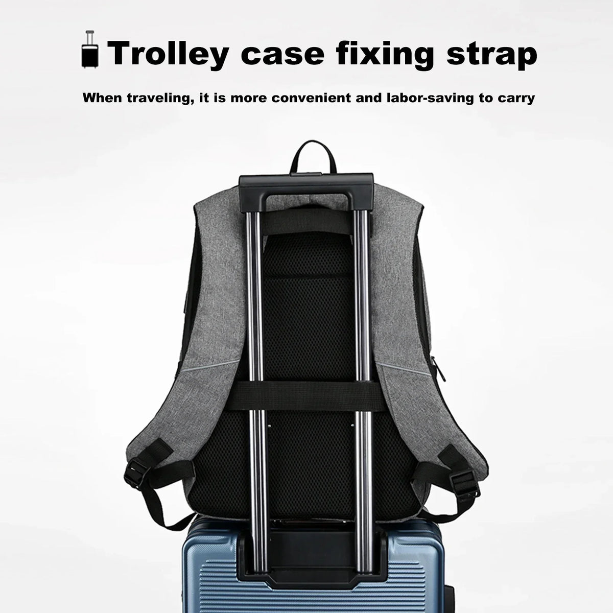 17" Laptop Backpack with USB Charging Port - Waterproof Travel Bag for Men & Women