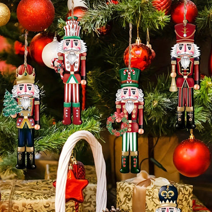 Set di 12 statuine di schiaccianoci in legno – Decorazioni natalizie