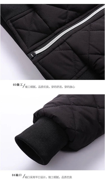 DEE MOONLY Herren-Jacke mit Muster und Reißverschluss vorne