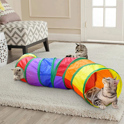Collapsible Cat Tunnel – Crinkle Play Tube for Cats & Kittens