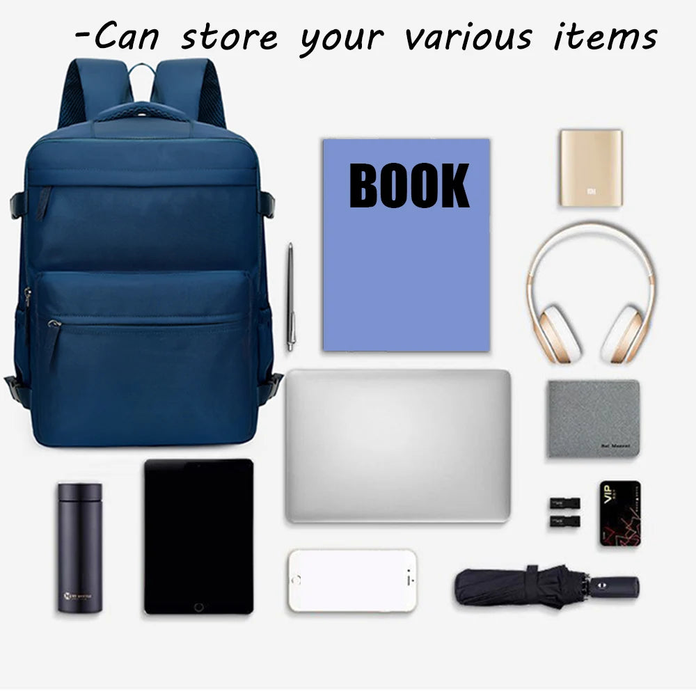 Backpack for Men and Women, Simple Business Trip Luggage Bag, Boarding Travel Bag, Large Capacity Backpack