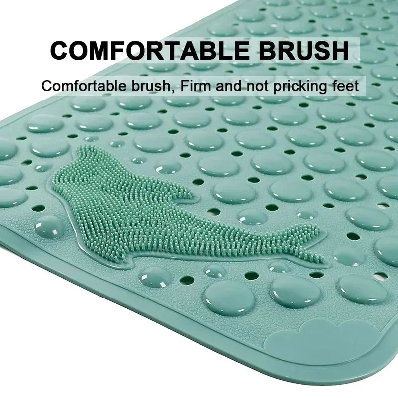 Dolphin Non-Slip Bath Mat with Suction Cups, 35 x 70 cm