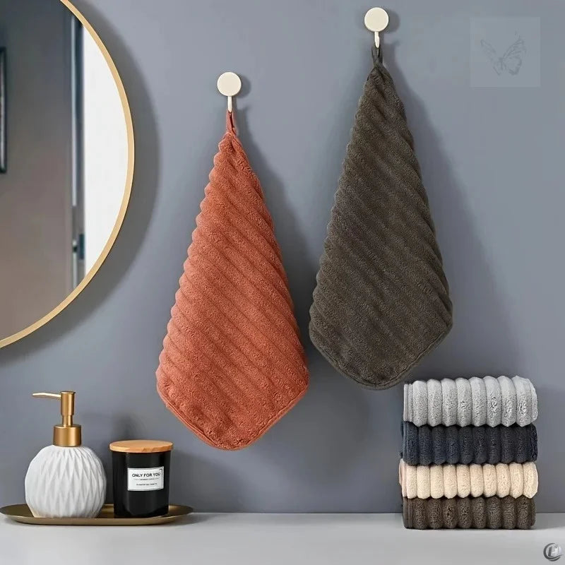 5-Piece Cotton Washcloth Set – Soft 30 × 30 cm Face Towels