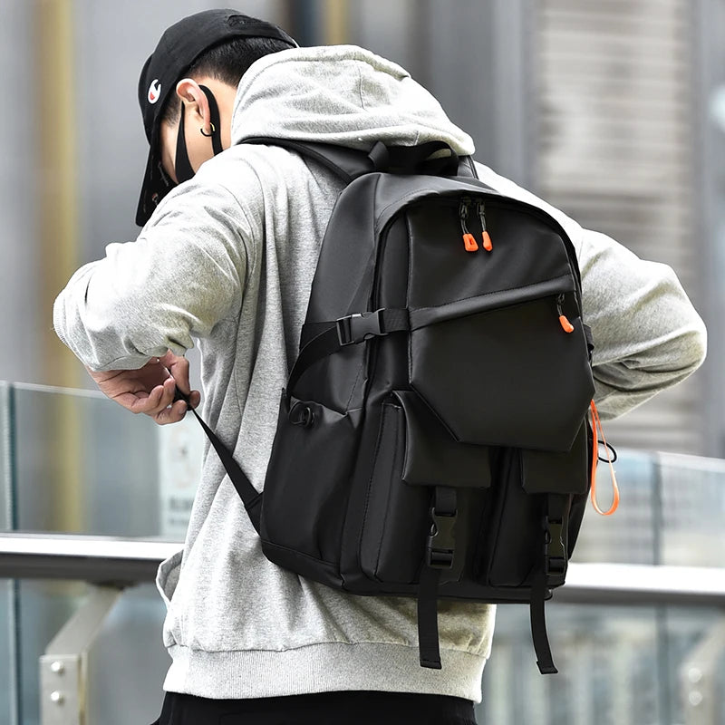 Luxury Men's 15.6" Laptop Backpack - Waterproof High-Capacity Travel & School Bag