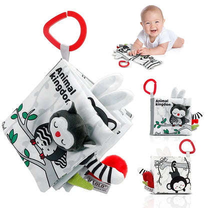 Baby Soft Cloth Book – Crinkle Sensory Book for 0–12 Months