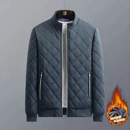 DEE MOONLY Herren-Jacke mit Muster und Reißverschluss vorne
