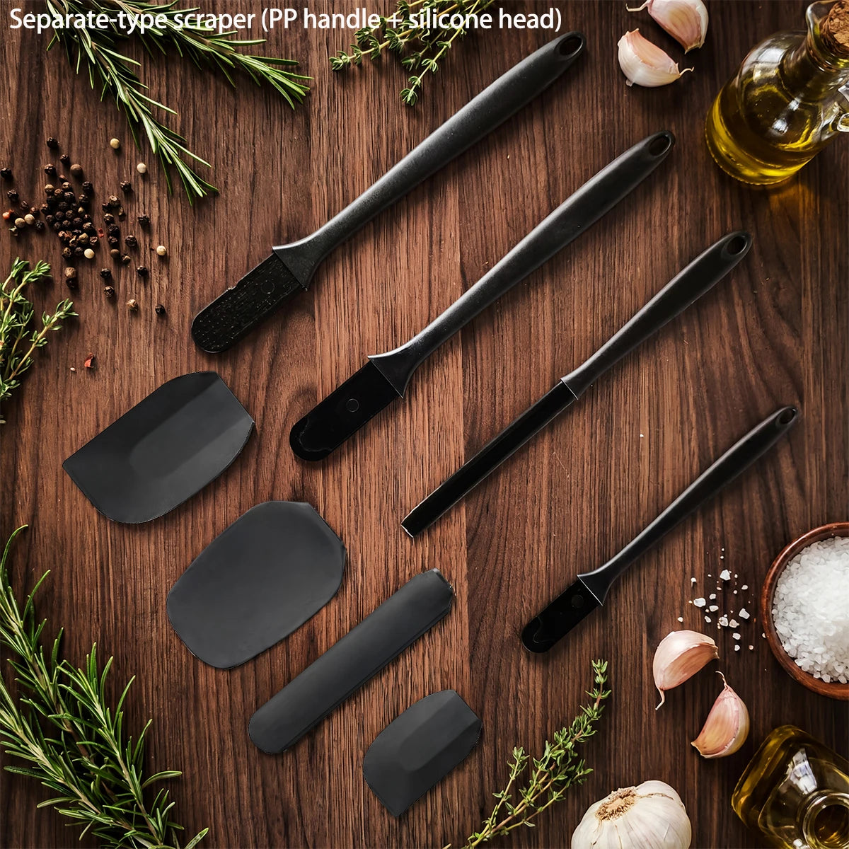 Silicone Kitchen Utensil Set – 6-Piece Spatula & Baking Tools