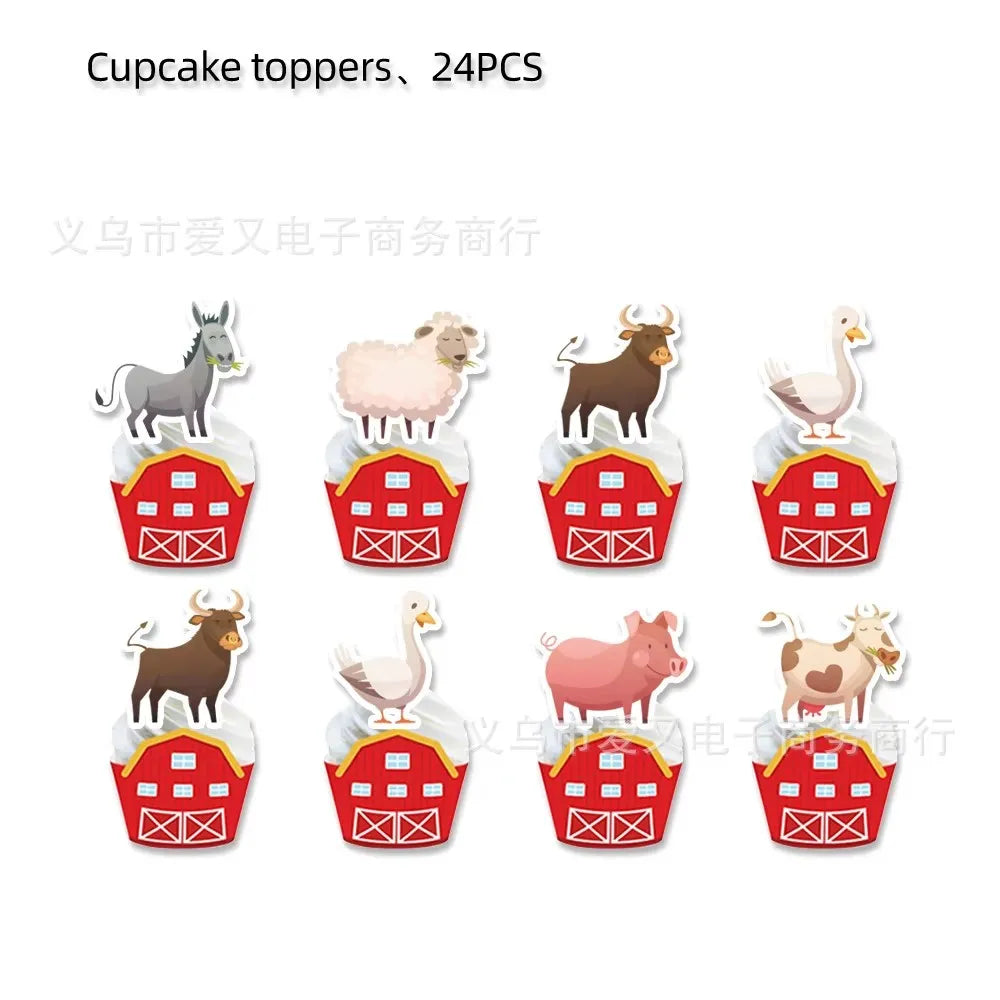 Farm-Themed Kids' Party Decorations & Tableware