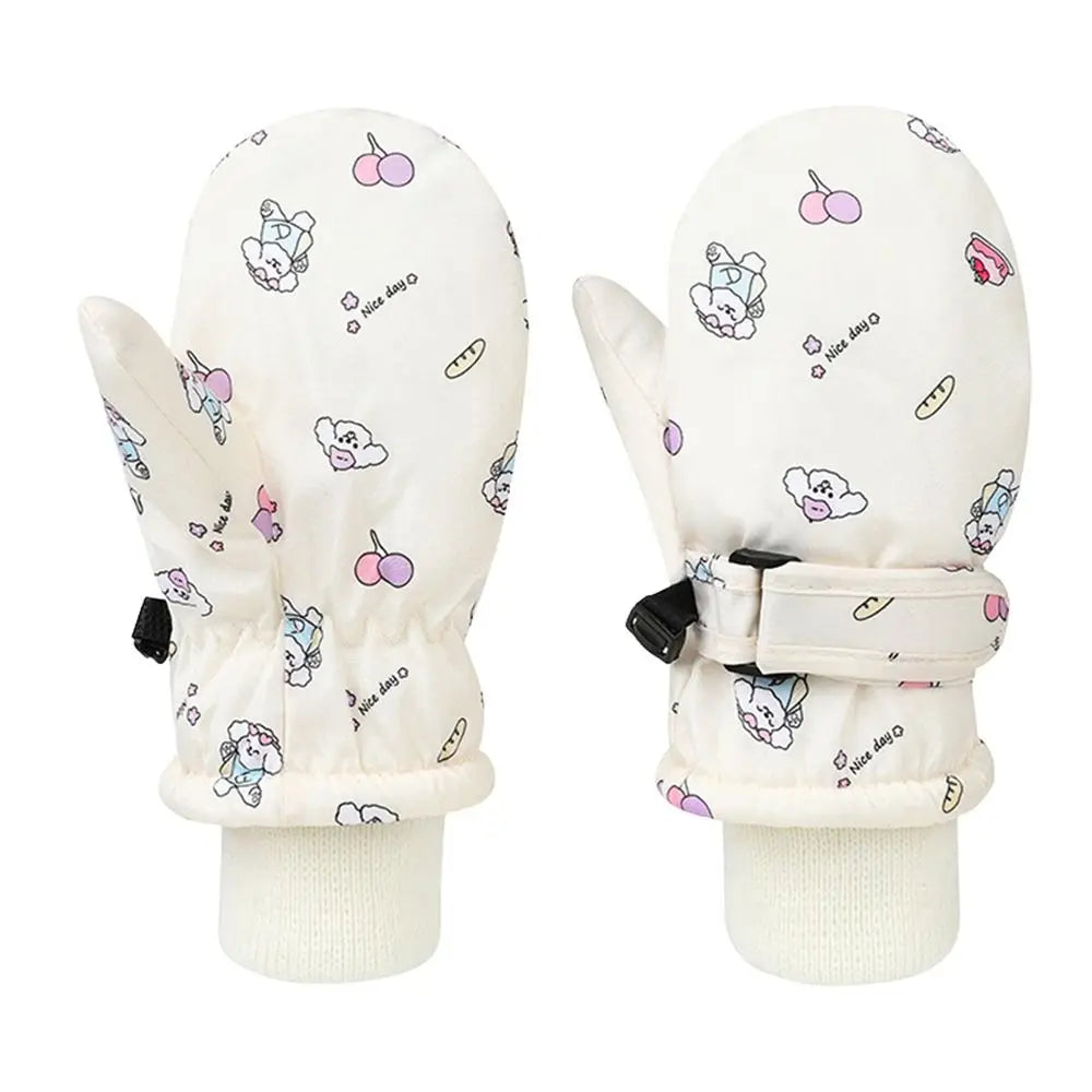 Little Kids' Thickened Snow Gloves – Water-Resistant (Ages 2–6)