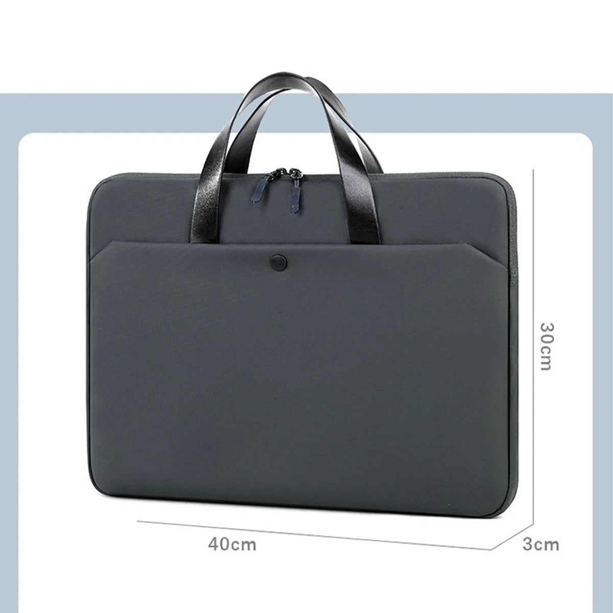 Waterproof Laptop Sleeve Bag 15.6" - Shoulder Briefcase for MacBook Air & Pro