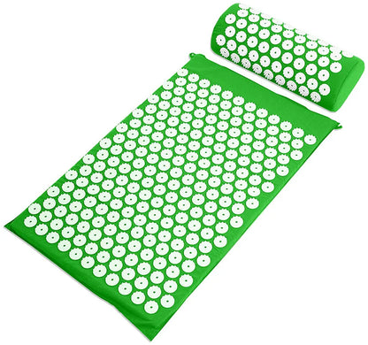 Acupressure Mat & Pillow Set – Back, Neck & Foot Massage Mat