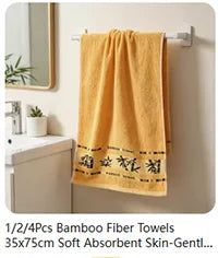 Striped Cotton Hand Towel – Thick 35 × 75 cm Bathroom Towel