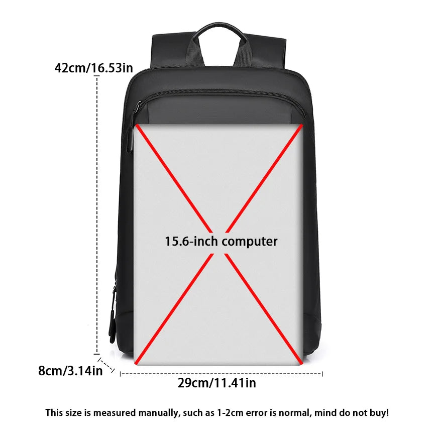 Men's Ultra-Lightweight Waterproof Backpack - 15.6" Laptop Daypack